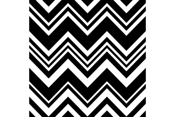Black Zig Zag Line Pattern: Dynamic Textile Ornaments
