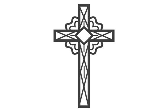 Crucifix Line Icon: A Designer's Guide to Decorative Religious Symbols
