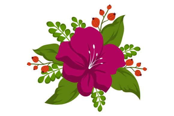 Decorative Flower: Colorful Blooming Plant for Design Impact