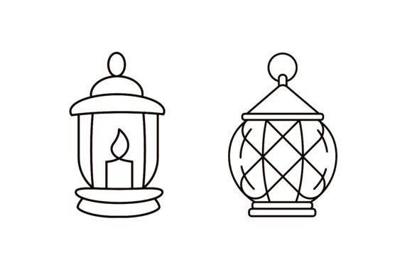 Decorative Lantern Outlines: A Guide to Elegant Vector Lanterns