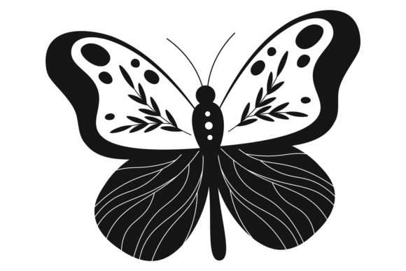 Decorative Winged Insect. Spring Beauty: A Font for Bold Visual Stories