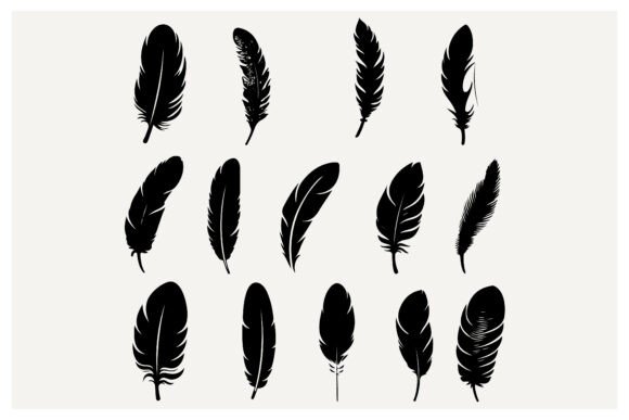 Elevate Your Projects with the Feather, Flying Decorative Graphics Pack