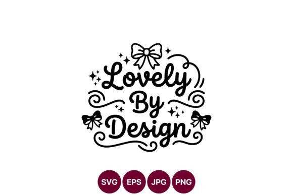 Lovely by Design Decorative SVG: A Designer's Take on Curvy Elegance