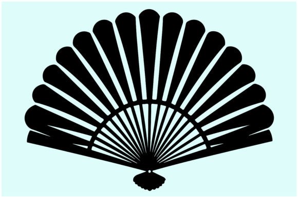 Minimalist Decorative Fan Vector: Design Assets for Modern Projects