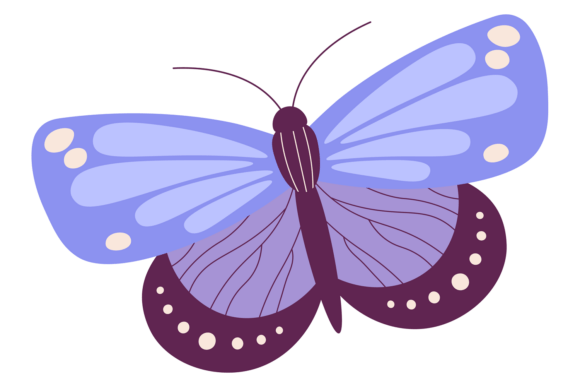 Night Butterfly Icon: Cute Decorative Summer Charm