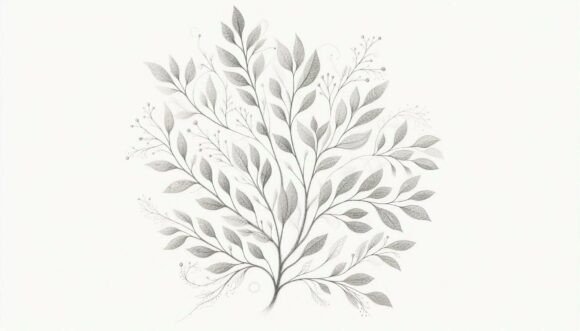 Sketched Decorative Tree: Elevate Your Brand with Organic Charm