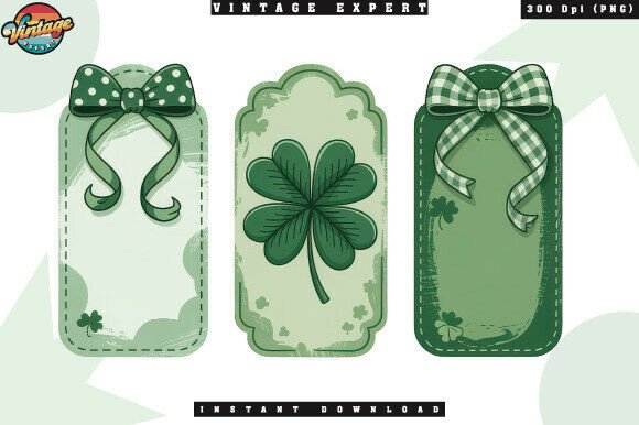 St Patrick’s Day Decorative Tags PNG: Your Festive Design Toolkit