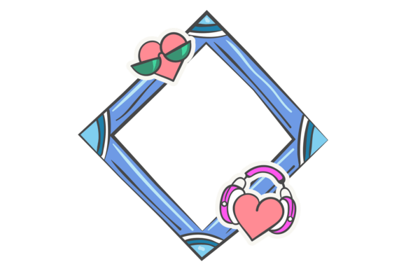 Unlock Creativity with Decorative Doodle Frame Love Border Col