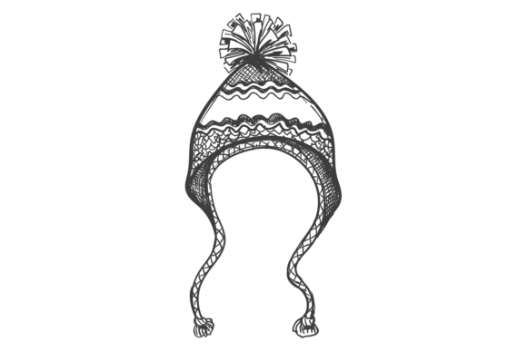 Winter Hat with Decorative Tassels: A Cozy Typeface for Standout Designs